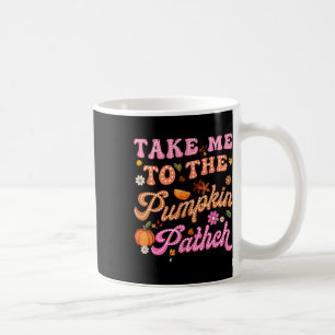 Retro bringen Sie mich zu den Blume des Pumpkappen Kaffeetasse