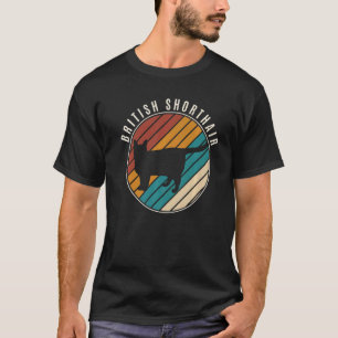 Retro-Britisch Kurzhaar-Katze Kätzchen Katze 1 T-Shirt