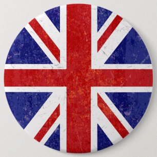 Retro Britische Flagge Button