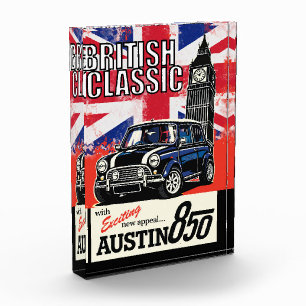 Retro Britische Klassiker Front Pop Art Fotoblock
