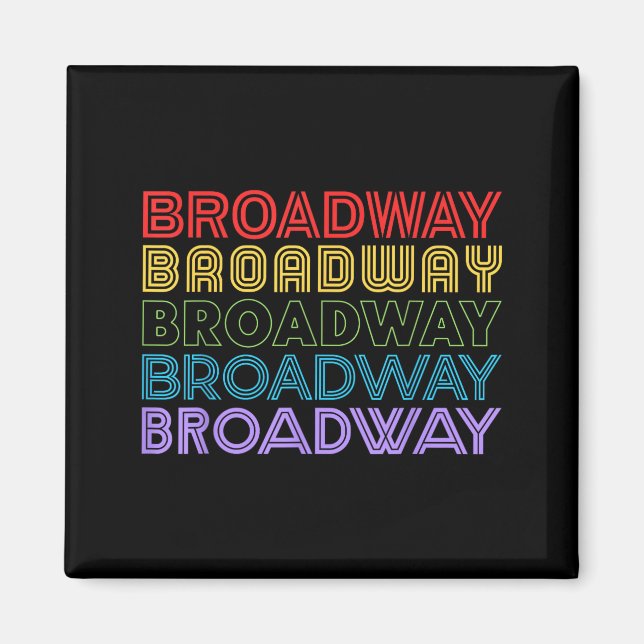 Retro Broadway Music Lover Theatre Musical Theater Magnet (Vorne)