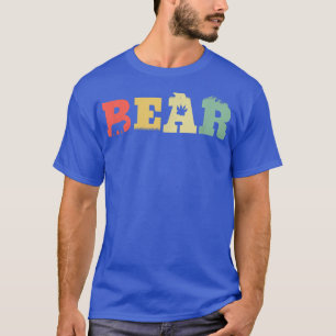 Retro Brown Bear - Vintager Grizzly Bär Naturbär T-Shirt