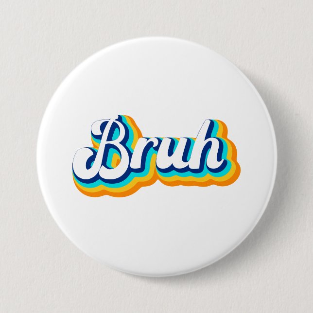 Retro Bruh Button (Vorderseite)
