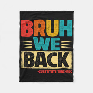 Retro Bruh Wir Ck Vertretungslehrer Lustig Ck Zur Fleecedecke