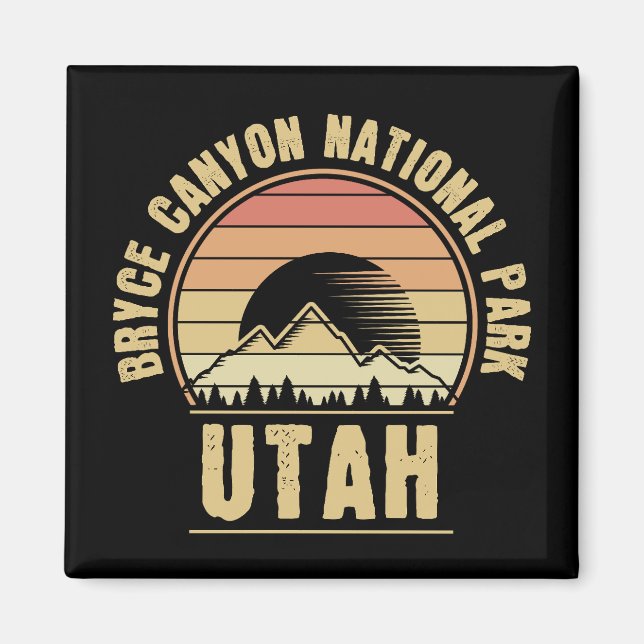 Retro Bryce Canyon Nationalpark Utah Magnet (Vorne)