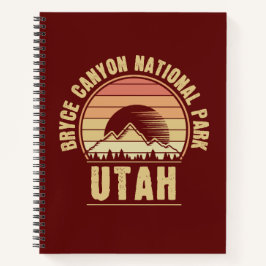 Retro Bryce Canyon Nationalpark Utah Notizbuch