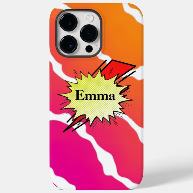 Retro bubble color comic Case-Mate iPhone hülle (Rückseite)