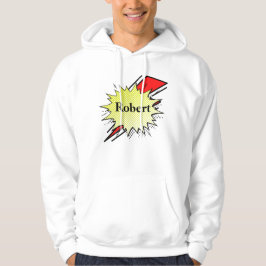 Retro bubble color comic hoodie