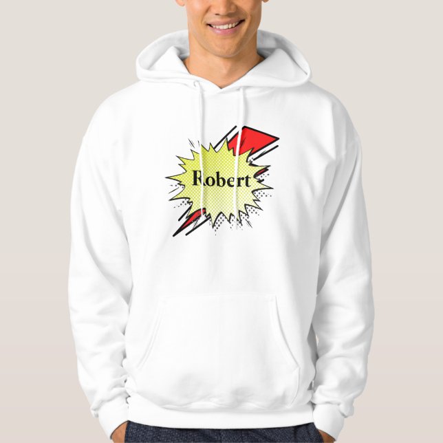Retro bubble color comic hoodie (Vorderseite)