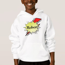 Retro bubble color comic hoodie