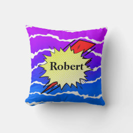 Retro bubble color comic kissen