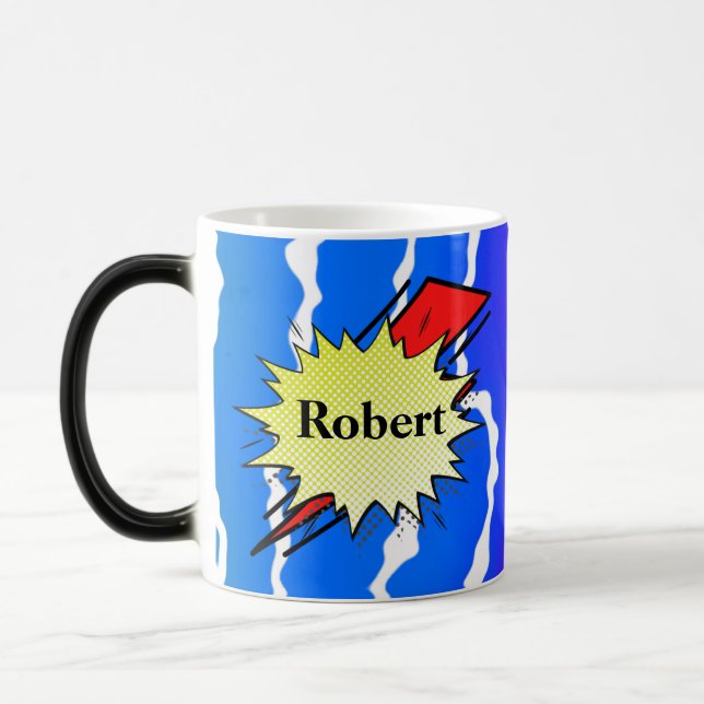 Retro bubble color comic verwandlungstasse (Links)