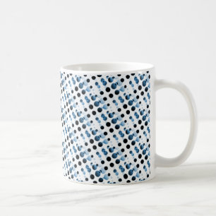 Retro Bubbles Tasse, Royal Blue Kaffeetasse