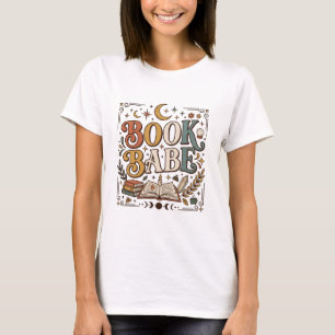 Retro Buch Mädchen Mystisch Himmlisch Hexenhaft Bu T-Shirt