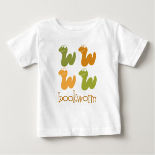 Retro Bücherwurm-Lesegeschenk Baby T-shirt