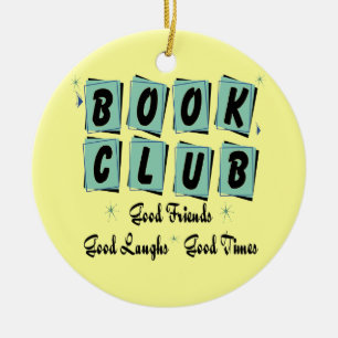 Retro Buchgemeinschaft-Verzierung - gute Freunde Keramik Ornament