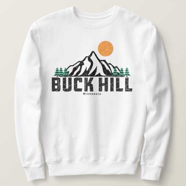 Retro Buck Hill Ski Sweatshirt (Design vorne)
