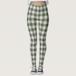 Retro Buffalo Kariert Tartan Muster Forest Green   Leggings<br><div class="desc">Retro Buffalo Kariert Tartan Muster Forest Green Leggings</div>