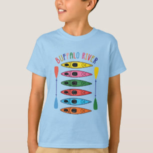 Retro Buffalo River Kayaking T-Shirt