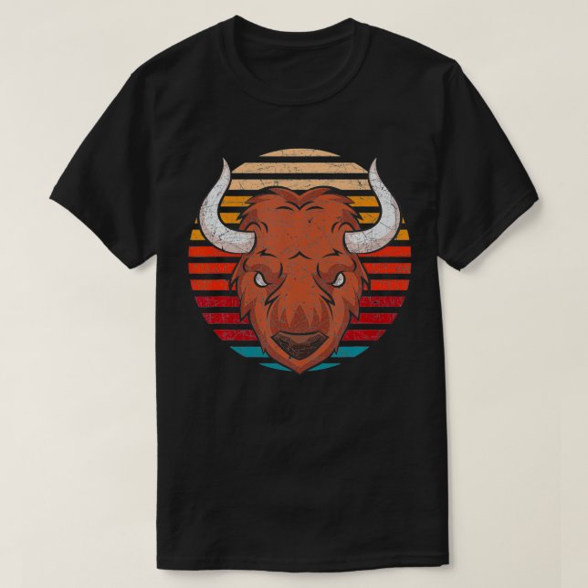 Retro Buffalo T-Shirt (Design vorne)