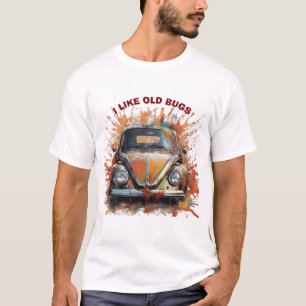 Retro Bug – Vintage Car Splash Art T-Shirt