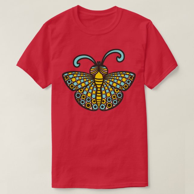 Retro Bugs Butterfly T-Shirt (Design vorne)