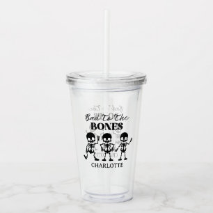 Retro Buh-Rufe und Schnaps Gruselhalloween Acryltrinkbecher