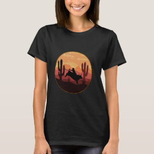 Retro Bull Riding Cowboy Vintag Bull Rodeo T-Shirt