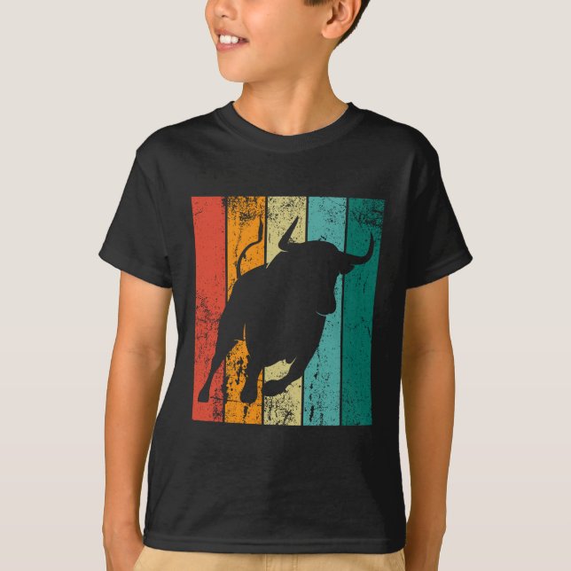 Retro Bull T-Shirt (Vorderseite)
