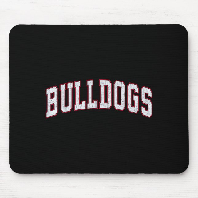 Retro Bulldogs For Men Women Boys Girls Kids  Mousepad (Vorne)