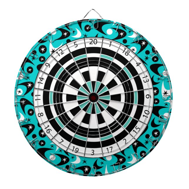 Retro-Bumerangs Dartscheibe (vorne)