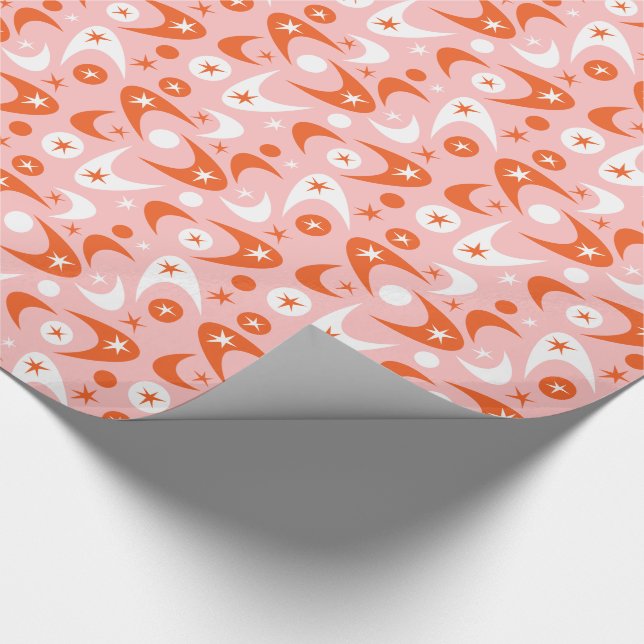 Retro-Bumerangs Geschenkpapier (Ecke)