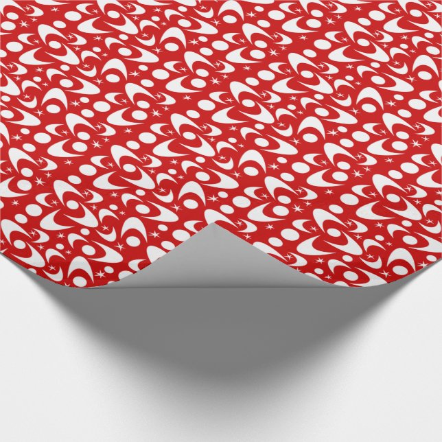 Retro-Bumerangs Geschenkpapier (Ecke)