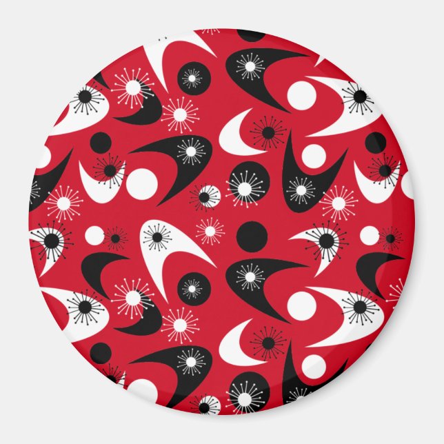 Retro-Bumerangs Magnet (Vorne)