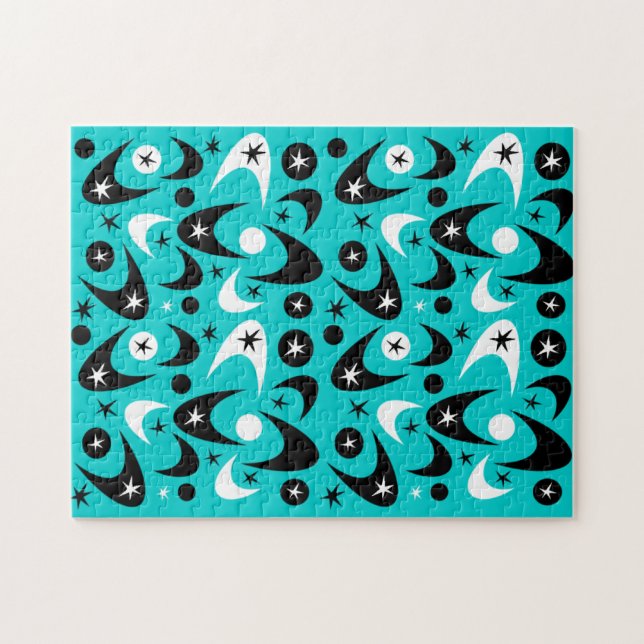 Retro-Bumerangs Puzzle (Horizontal)