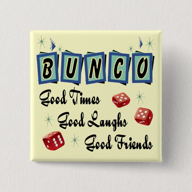 Retro Bunco Knopf Button (Vorderseite)
