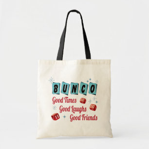 Retro Bunco rote Würfel-gute Freunde Tragetasche
