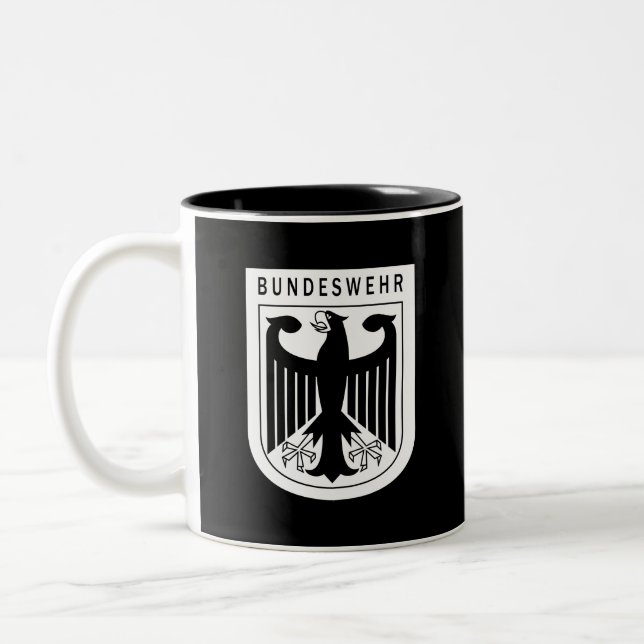 Retro - Bundesstaatliche Bundeswehr Zweifarbige Tasse (Links)