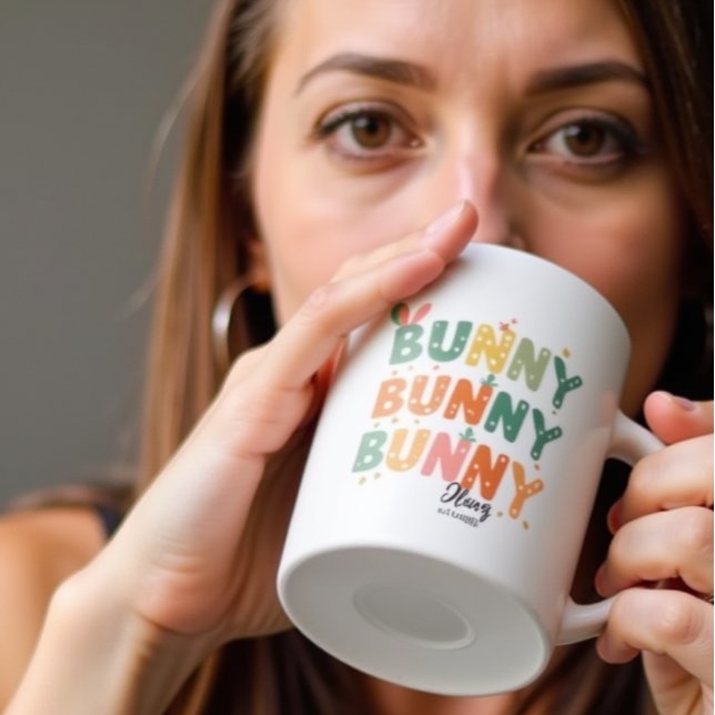 Retro Bunny: Sonnenschein Kaffeetasse (Von Creator hochgeladen)