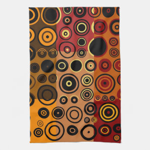Retro bunte Jahr-abstrakte Kunst 3 Handtuch