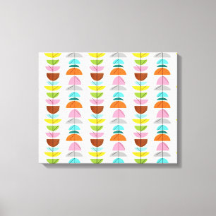 Retro bunte Nester ausgedehnter Leinwand-Druck Leinwanddruck