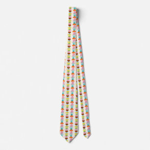Retro-Bunte-Nester-Krawatte Krawatte