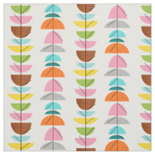 Retro-Bunte-Nester-Stoff Stoff