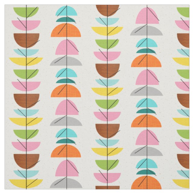 Retro-Bunte-Nester-Stoff Stoff (Muster)