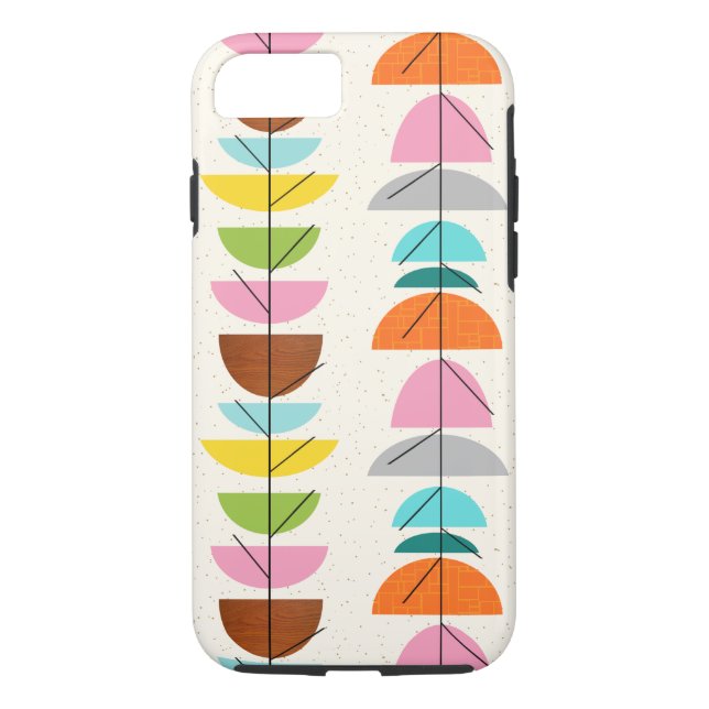 Retro bunter Nester iPhone 7 Kasten Case-Mate iPhone Hülle (Rückseite)