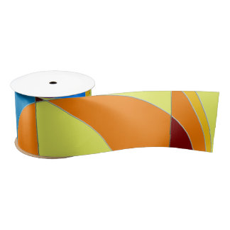 Retro buntes abstraktes satinband