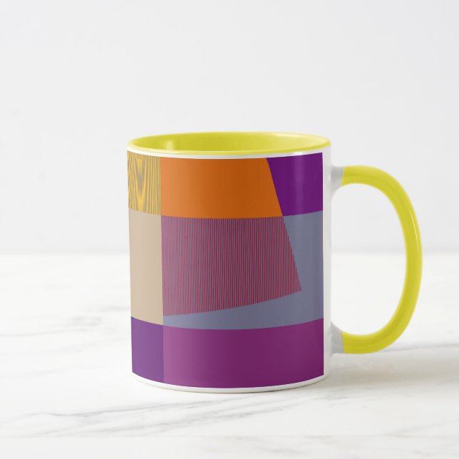 Retro Buntes Pop-Art-Becher Tasse (Rechts)