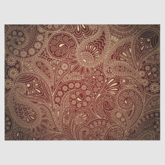 Retro buntes schönes Boho Bohemisch Seidenpapier