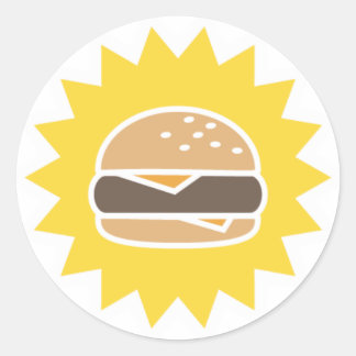 Retro Burger | Aufkleber