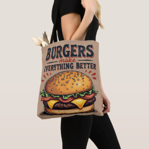 Retro Burger Lover Vintage Typografie